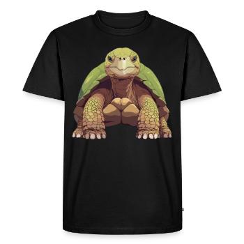 Tortues géantes Tortue géante - T-shirt Premium bio Homme - noir - Devant - Nico (187cm)