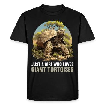 Tortues géantes Tortue géante - T-shirt Premium bio Homme - noir - Devant - Nico (187cm)