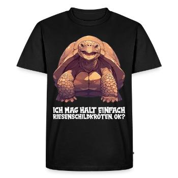 Tortues géantes Tortue géante - T-shirt Premium bio Homme - noir - Devant - Nico (187cm)