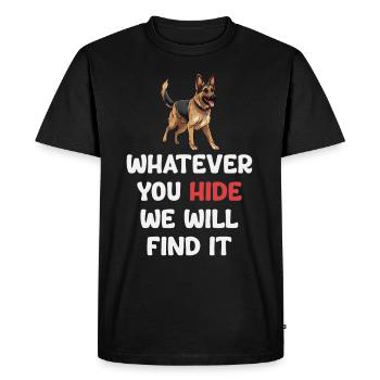 Quoi qu’ils cachent, nous le ferons - T-shirt Premium bio Homme - noir - Devant - Nico (187cm)