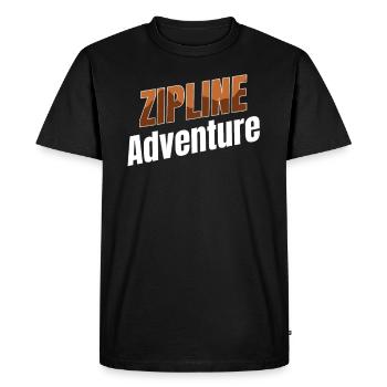 Tyrolienne Aventure Tyrolienne Parapente Tyrolienne - T-shirt Premium bio Homme - noir - Devant - Nico (187cm)