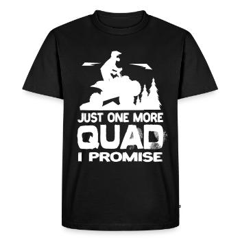 Juste un quad de plus, je vous promets quad quad atV - T-shirt Premium bio Homme - noir - Devant - Nico (187cm)