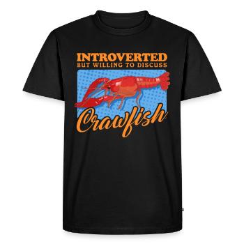 Crayfish Noble Crayfish Seafood Gift - Men's Premium Organic T-Shirt - black - Front - Nico (187cm)