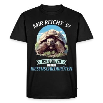 Tortues géantes Tortue géante - T-shirt Premium bio Homme - noir - Devant - Nico (187cm)