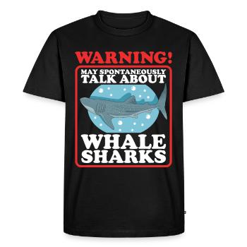 Requin-baleine Cadeau de requin-baleine - T-shirt Premium bio Homme - noir - Devant - Nico (187cm)