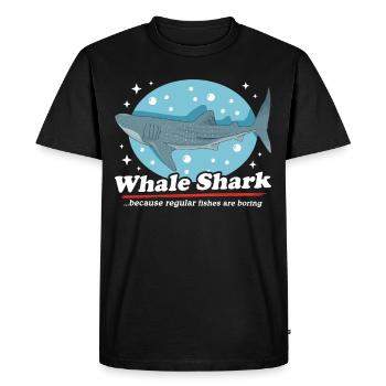 Requin-baleine Requins-baleines | Cadeau cool de requin-baleine - T-shirt Premium bio Homme - noir - Devant - Nico (187cm)