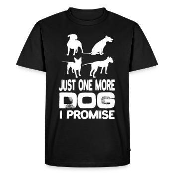 Juste un chien de plus que je promets aux chiens Chien de compagnie - T-shirt Premium bio Homme - noir - Devant - Nico (187cm)