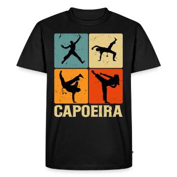 Capoeira - T-shirt Premium bio Homme - noir - Devant - Nico (187cm)