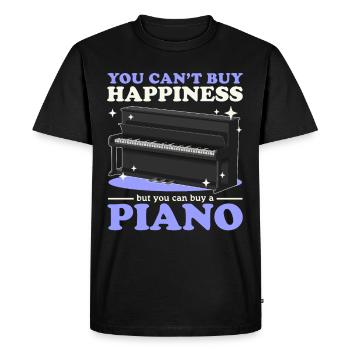 Piano Pianiste Piano Player Piano Gift - T-shirt Premium bio Homme - noir - Devant - Nico (187cm)