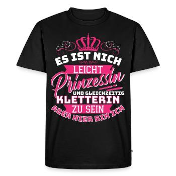 It's not easy princess and at the same time - Men's Premium Organic T-Shirt - black - Front - Nico (187cm)