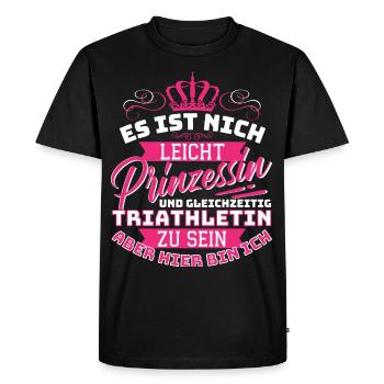 It's not easy princess and at the same time - Men's Premium Organic T-Shirt - black - Front - Nico (187cm)