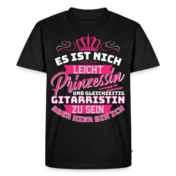It's not easy princess and at the same time - Men's Premium Organic T-Shirt - black - Front - Nico (187cm)