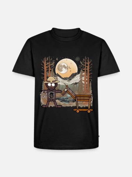 Wild West Rider Horse Cowboy Western Rider - Premium økologisk T-skjorte for menn - svart