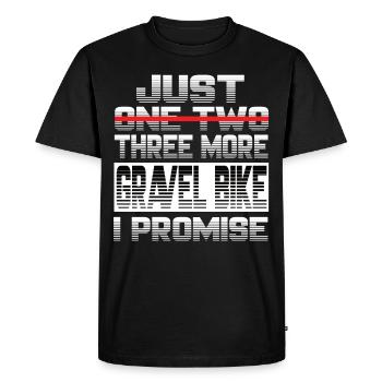 Encore un vélo de gravier Je promets Gravelbike - T-shirt Premium bio Homme - noir - Devant - Nico (187cm)