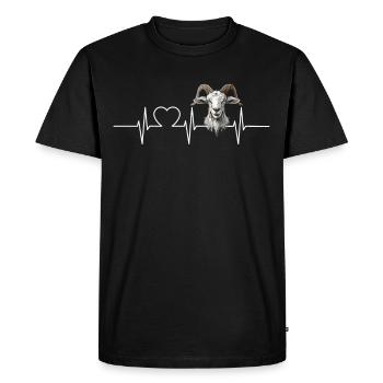 Alpine Goat Mountain Goats Mountain Goat - Men's Premium Organic T-Shirt - black - Front - Nico (187cm)