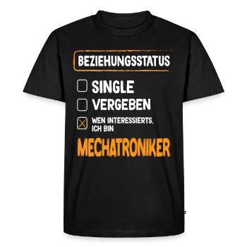 Mechatronics Technician Relationship Status Mechatronics Technician - Men's Premium Organic T-Shirt - black - Front - Nico (187cm)