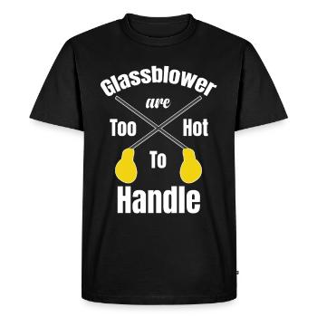 Glassblowers are too hot to deal with artisanal - Men's Premium Organic T-Shirt - black - Front - Nico (187cm)