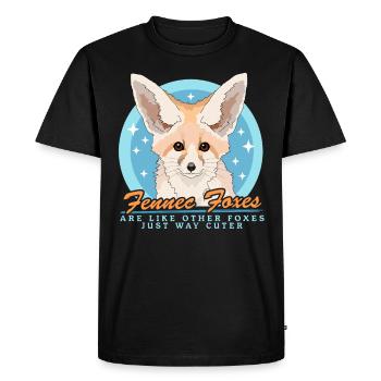 Fennec Renards Cadeaux Renards du Désert - T-shirt Premium bio Homme - noir - Devant - Nico (187cm)