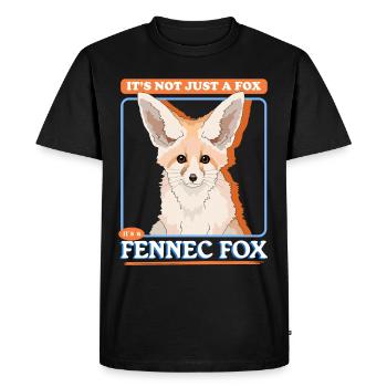 Renard Fennec | Cadeaux mignons de renards du désert - T-shirt Premium bio Homme - noir - Devant - Nico (187cm)