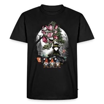 Conte de fées Conte de fées Personnage Gnome Sorcier Nain Enfant - T-shirt Premium bio Homme - noir - Devant - Nico (187cm)