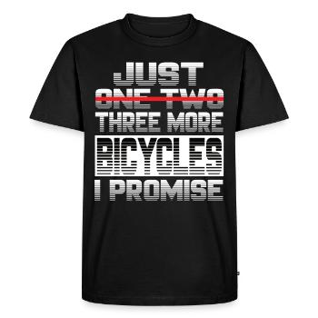 Juste un vélo de plus que je promets vélo de route - T-shirt Premium bio Homme - noir - Devant - Nico (187cm)