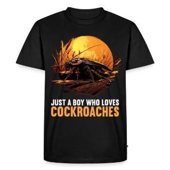 cafards cafards cafards cafard - T-shirt Premium bio Homme - noir - Devant - Nico (187cm)