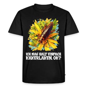 cafards cafards cafards cafard - T-shirt Premium bio Homme - noir - Devant - Nico (187cm)