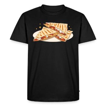 Quesadilla Tortillas Quesadillas Cadeau - T-shirt Premium bio Homme - noir - Devant - Nico (187cm)