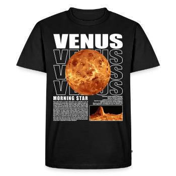 Venus Planet Space Cosmology Astronomy - Men's Premium Organic T-Shirt - black - Front - Nico (187cm)