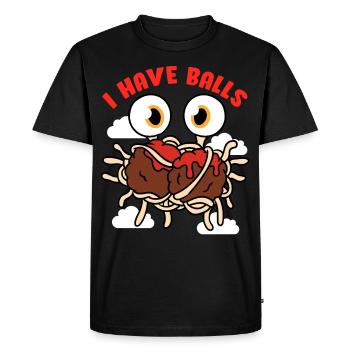 Flying Spaghetti Monster FSM - Men's Premium Organic T-Shirt - black - Front - Nico (187cm)