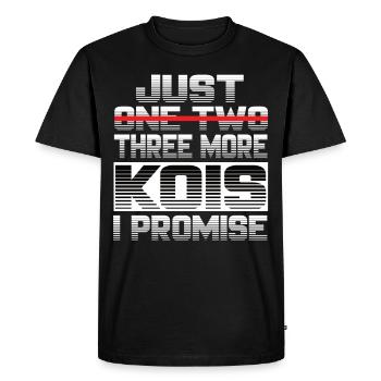 Juste un Koi de plus, je promets Koi Koi Carp Kois - T-shirt Premium bio Homme - noir - Devant - Nico (187cm)