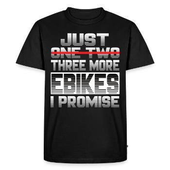 Juste un vélo électrique de plus, je promets un vélo électrique - T-shirt Premium bio Homme - noir - Devant - Nico (187cm)