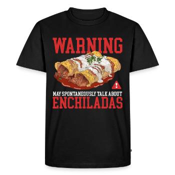 Enchilada Mexican Food Enchiladas Gift - Men's Premium Organic T-Shirt - black - Front - Nico (187cm)