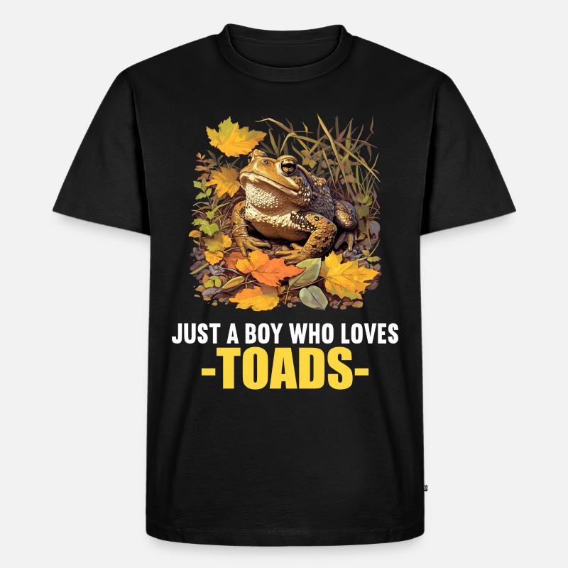 Toad Kröten Kröte - Männer Premium Bio T-Shirt - Schwarz