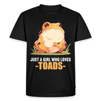 Crapaud crapaud crapaud - T-shirt Premium bio Homme - noir - Devant - Nico (187cm)