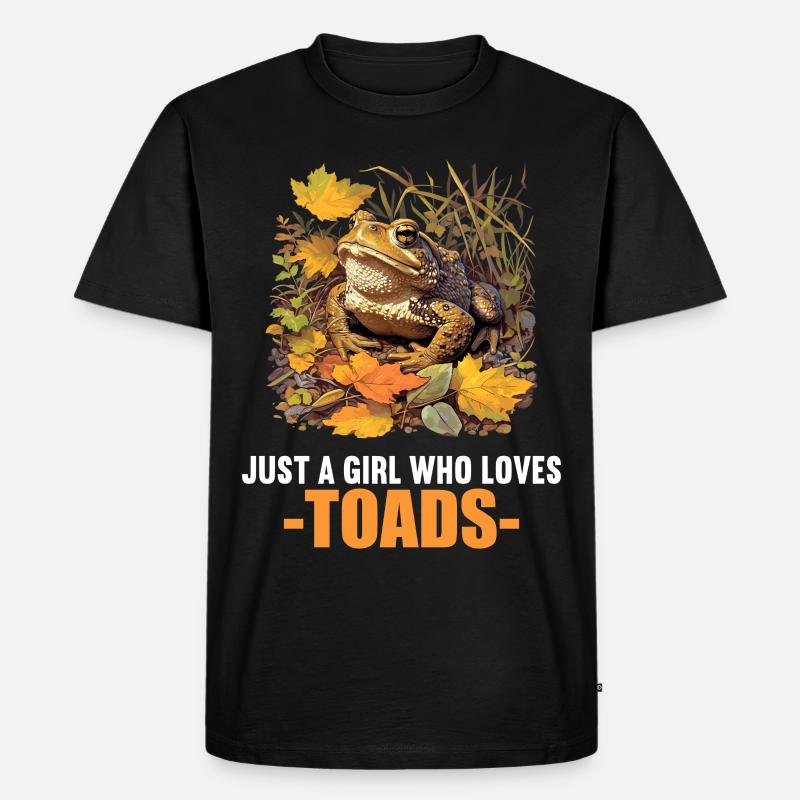 Toad Kröten Kröte - Männer Premium Bio T-Shirt - Schwarz