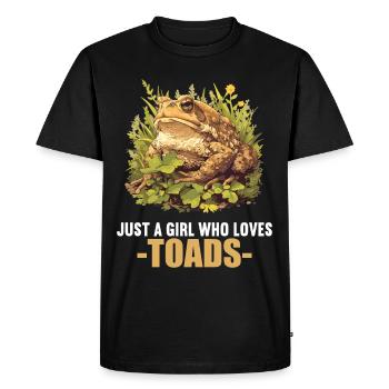 Crapaud crapaud crapaud - T-shirt Premium bio Homme - noir - Devant - Nico (187cm)