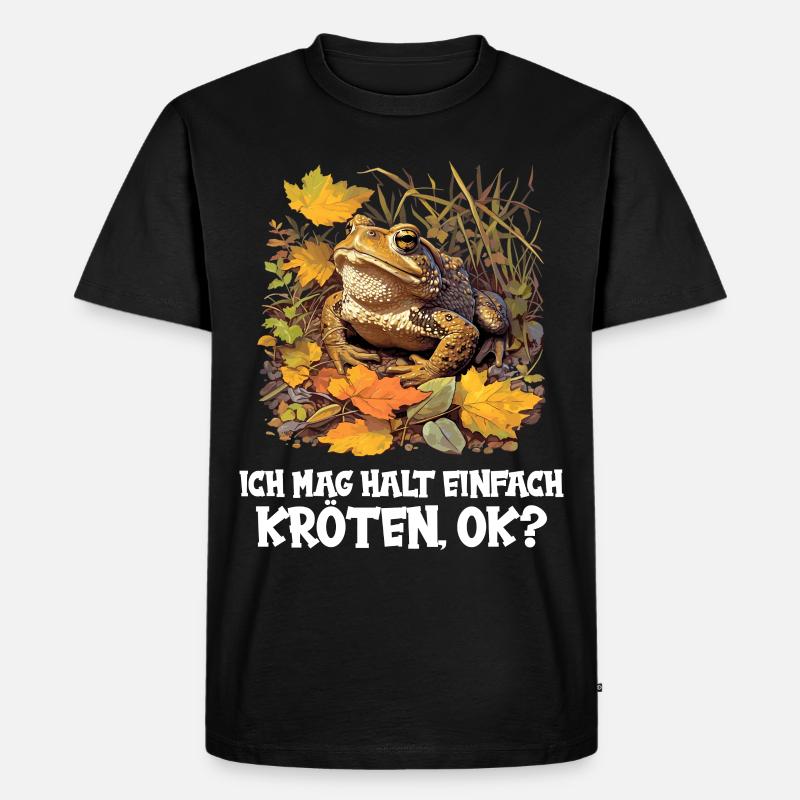 Toad Kröten Kröte - Männer Premium Bio T-Shirt - Schwarz