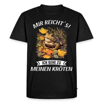 Crapaud crapaud crapaud - T-shirt Premium bio Homme - noir - Devant - Nico (187cm)