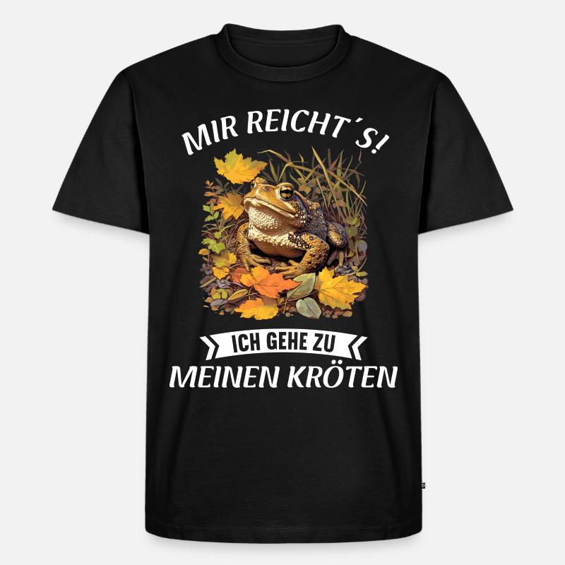 Toad Kröten Kröte - Männer Premium Bio T-Shirt - Schwarz