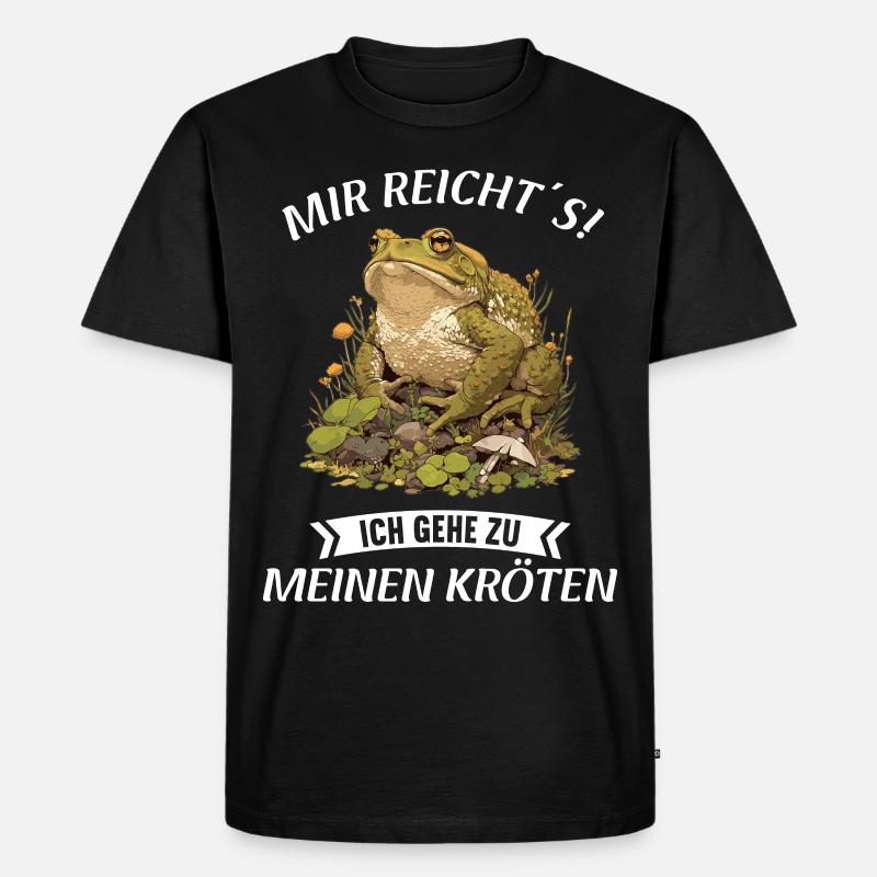Toad Kröten Kröte - Männer Premium Bio T-Shirt - Schwarz