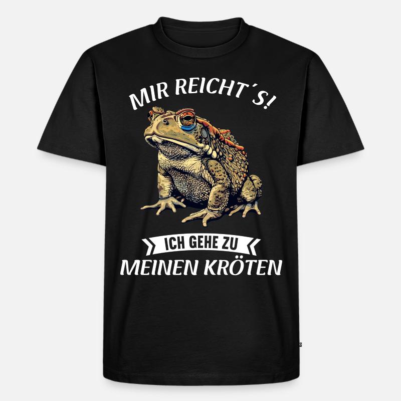 Toad Kröten Kröte - Männer Premium Bio T-Shirt - Schwarz