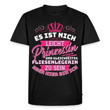 Tiler & Princess - Le drôle - T-shirt Premium bio Homme - noir - Devant - Nico (187cm)