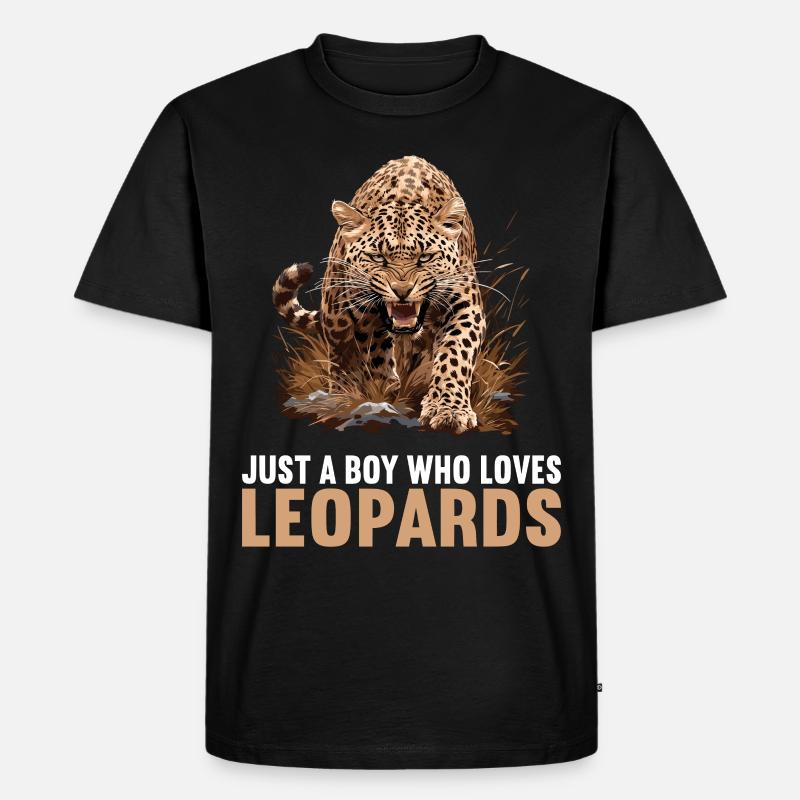 Léopard léopard - T-shirt Premium bio Homme - noir