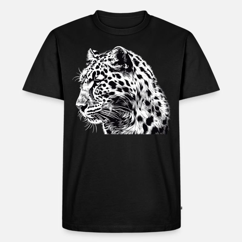Léopard léopard - T-shirt Premium bio Homme - noir