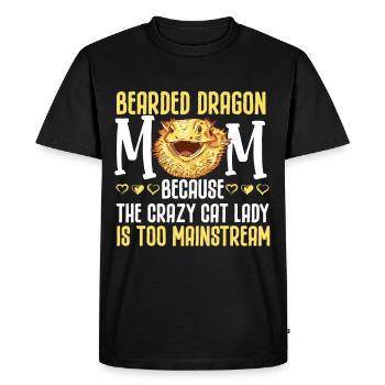Bearded Dragon Mama Beardie - Men's Premium Organic T-Shirt - black - Front - Nico (187cm)
