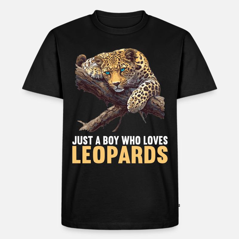 Léopard léopard - T-shirt Premium bio Homme - noir