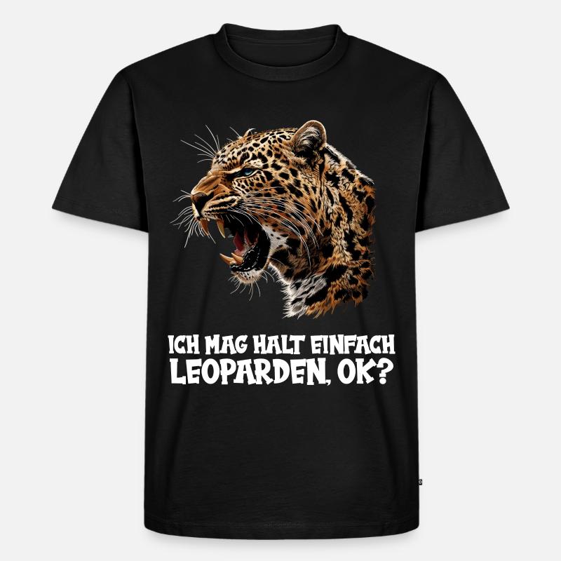 Léopard léopard - T-shirt Premium bio Homme - noir