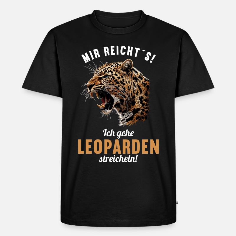 Léopard léopard - T-shirt Premium bio Homme - noir