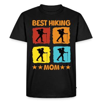 Meilleure maman randonneuse - T-shirt Premium bio Homme - noir - Devant - Nico (187cm)